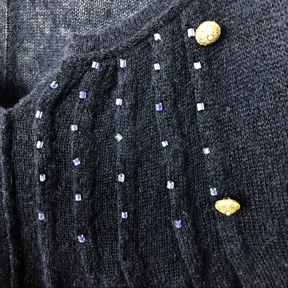 Free People Lightweight Knit Sweater with Beads - Picture 4 of 8